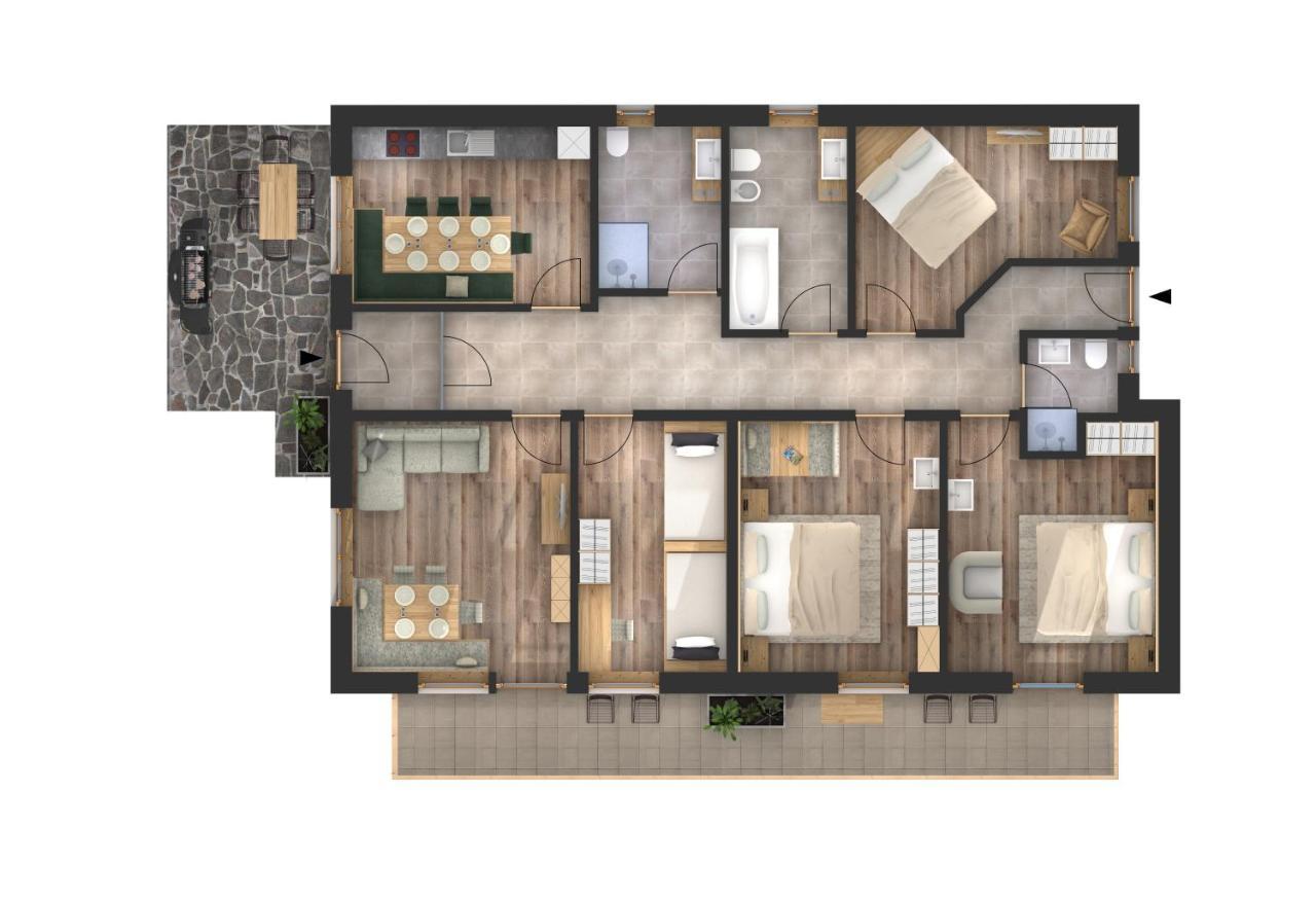 Apartments La Rives Santa Cristina Val Gardena Екстериор снимка
